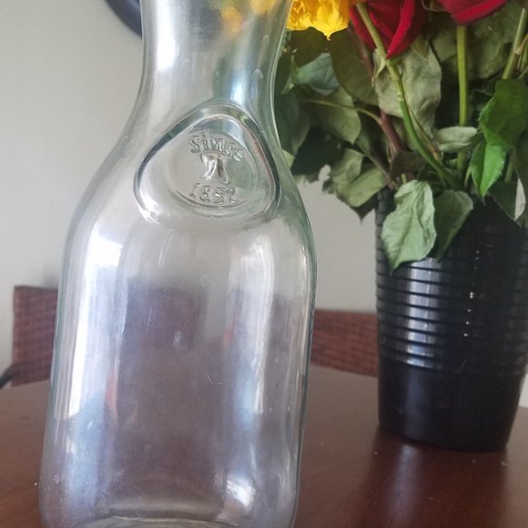 Clear Glass Carafe - Picture 2 of 2